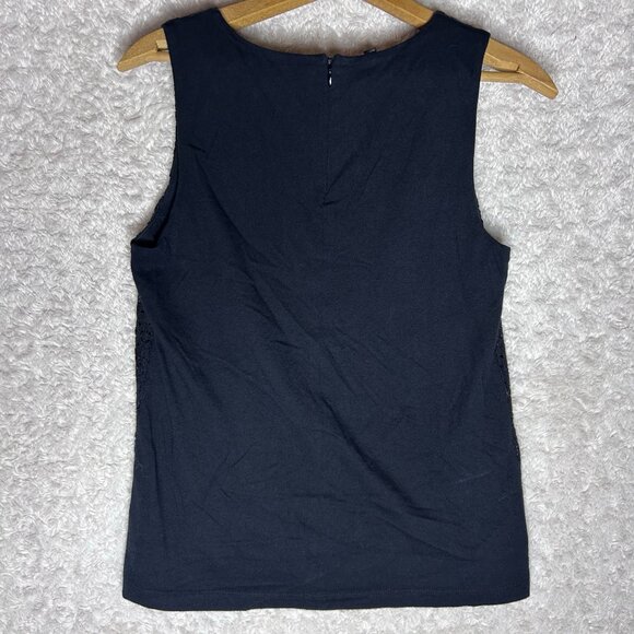 Talbots Black Lace Tank Top Size Small - Picture 4 of 5